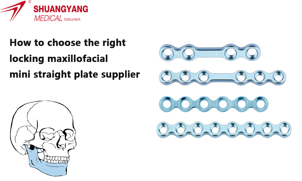 locking maxillofacial mini straight plate supplier